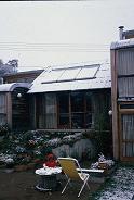 Solar hot water in snow